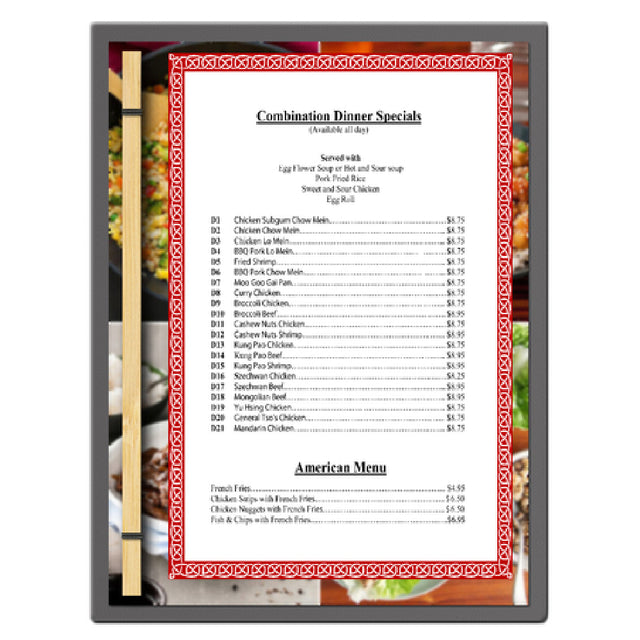Menu Solutions BC110-C Menu Board Holds 8-1/2" X 11" Insert Single Panel