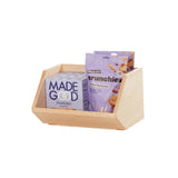 Cal-Mil 23762-9-71 Blonde Angled Wood Box Top 12"W X 9"D X 7"H Natural Blonde Wood Finish