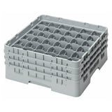 Cambro 36S638151 Camrack® Glass Rack With (3) Soft Gray Extenders Full Size