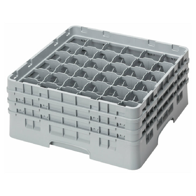 Cambro 36S638151 Camrack® Glass Rack With (3) Soft Gray Extenders Full Size