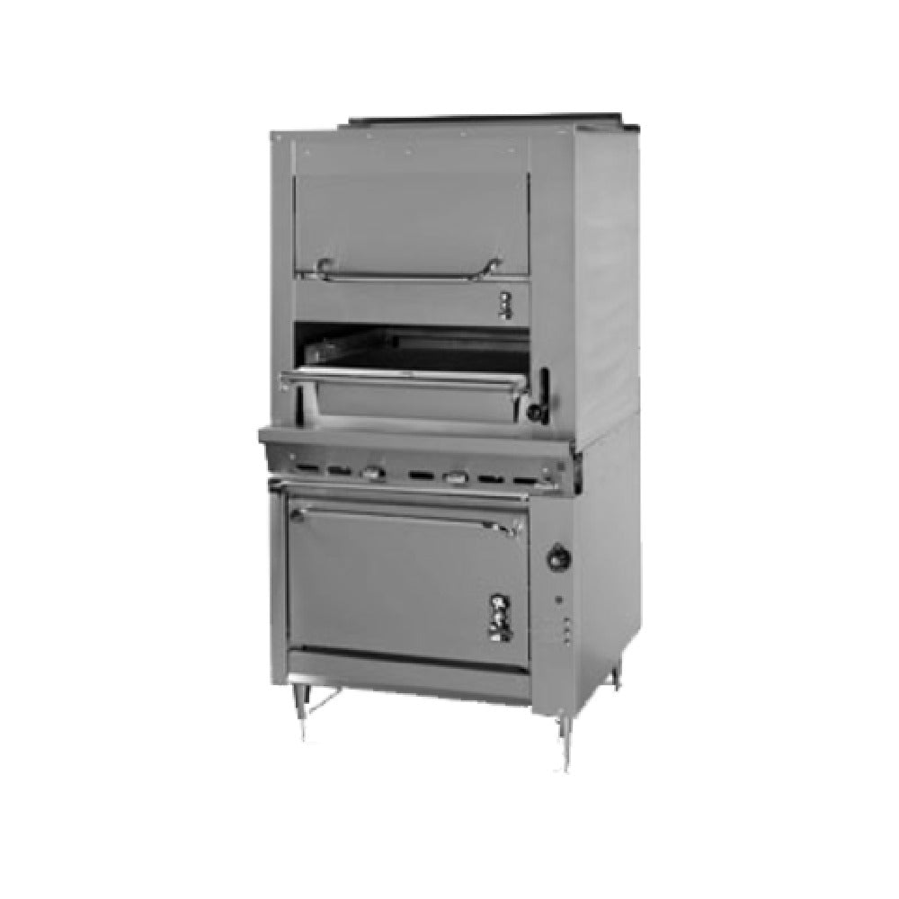 Montague Company 136W36 Legend™ Radiglo Broiler 36" Heavy Duty Range Match Gas