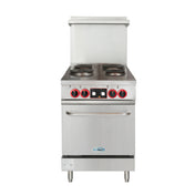 Koolmore KM-CR24-E KoolMore Commercial Electric Range With Oven 24"W X 33.75"D X 56.88"H