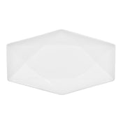 CAC China QZT-41 Crystal Platter 14"L X 8-3/4"W X 1-3/4"H Rectangular