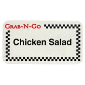 Hubert 80838 - Grab-N-Go Food Label, "Chicken Salad", 1-3/4" X 7/8"