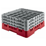 Cambro 36S534163 Camrack® Glass Rack With (2) Soft Gray Extenders Full Size
