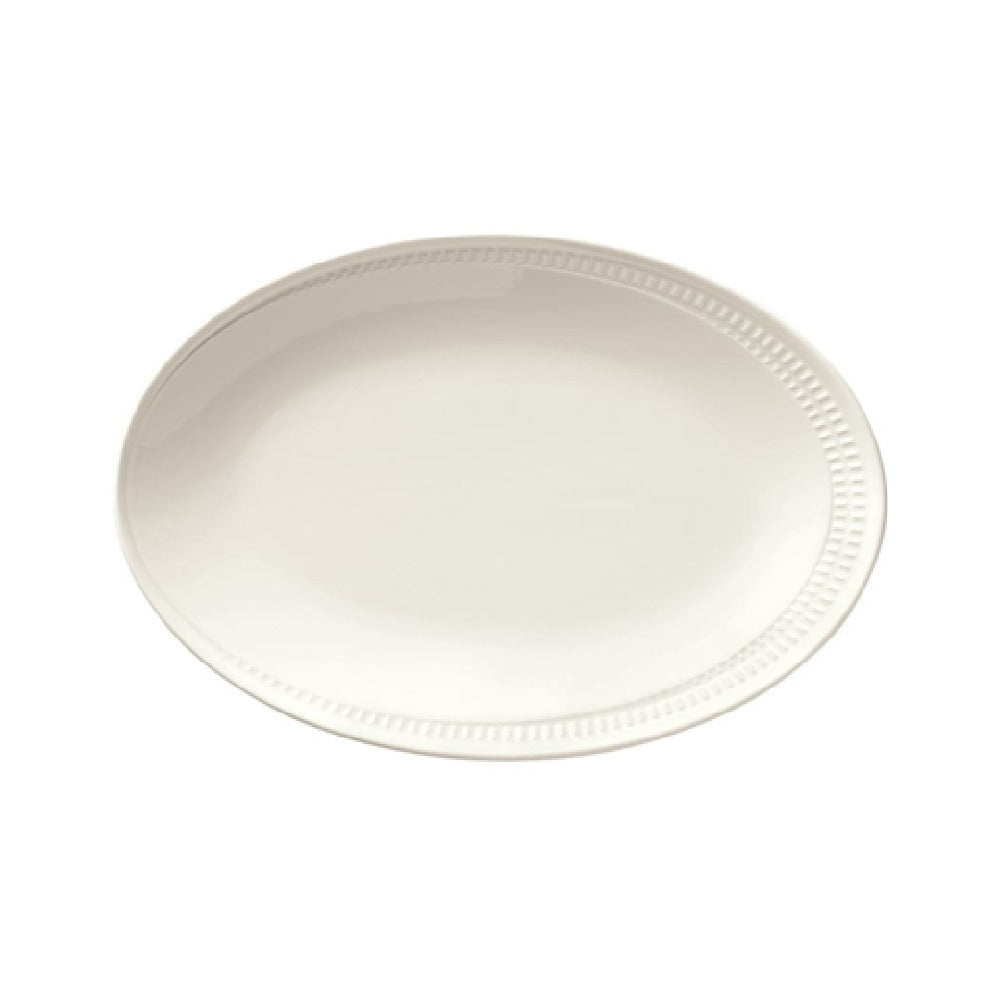Libbey 968001008 (Formerly Syracuse China) Platter 13-1/4" X 9" Oval
