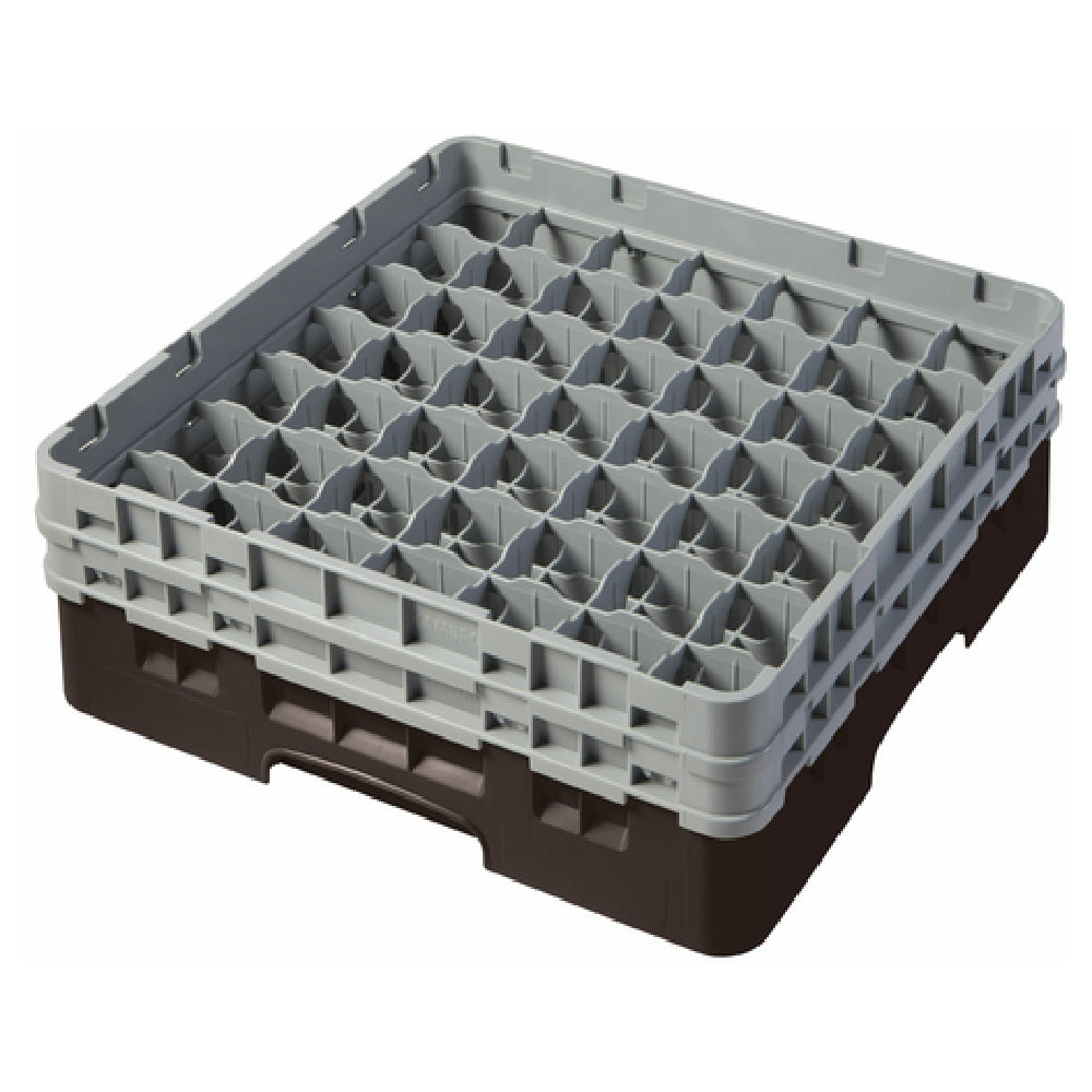 Cambro 49S434167 Camrack® Glass Rack With (2) Soft Gray Extenders Full Size