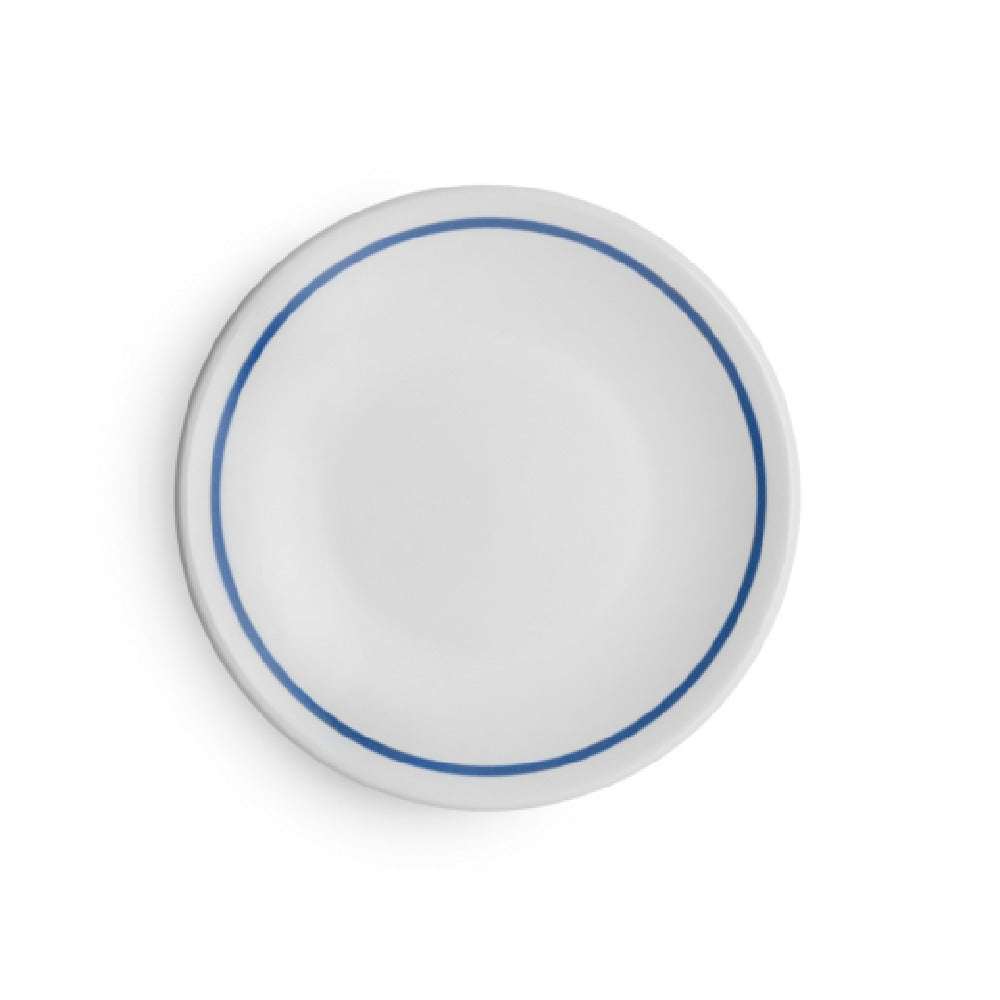 Arc Cardinal FP466 Santa Anita Reflections Blue Band Coupe Plate (D:7.5'') Stoneware