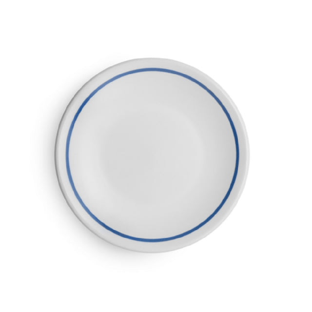 Arc Cardinal FP466 Santa Anita Reflections Blue Band Coupe Plate (D:7.5'') Stoneware