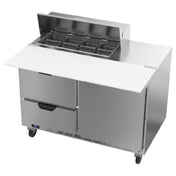 Beverage Air SPED48HC-08C-2 Sandwich Top Refrigerated Counter Two-section 48"W