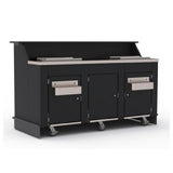 Iowa Rotocast Plastics Inc. 7515204 Precision Series ACM Bar Cart 74"W X 30-1/2"D X 45-3/8"H
