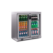 BK Resources SSBB-2G-36 Back Bar Refrigerator 36"W (2) Glass Door Slimline
