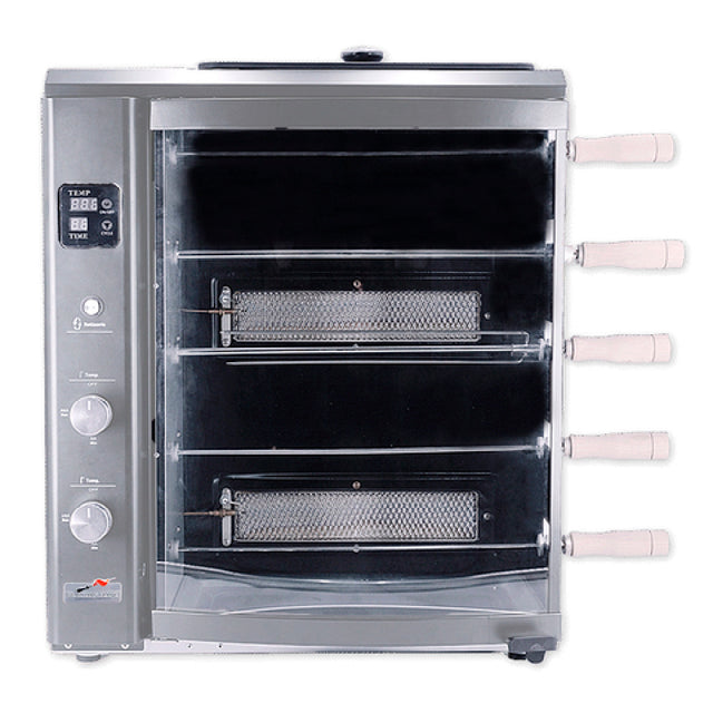 Skyfood Equipment BG-05LXK SILVER Brazilian Flame Outdoor Rotisserie Portable LP Gas