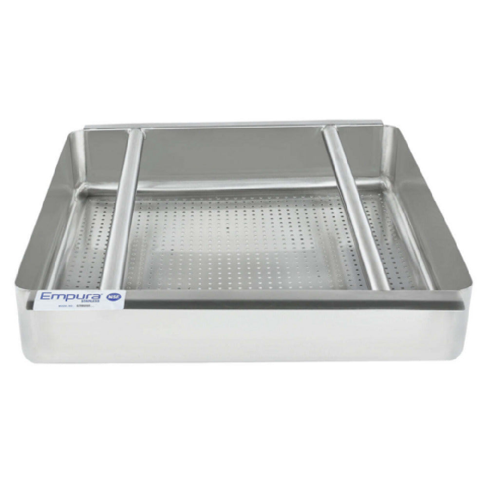 Empura EPRB2020 - 18 Gauge 19.75"W X 19.75"D X 4.0"H Inch Pre-Rinse Basket For Empura SDT Series Soiled Dish Table