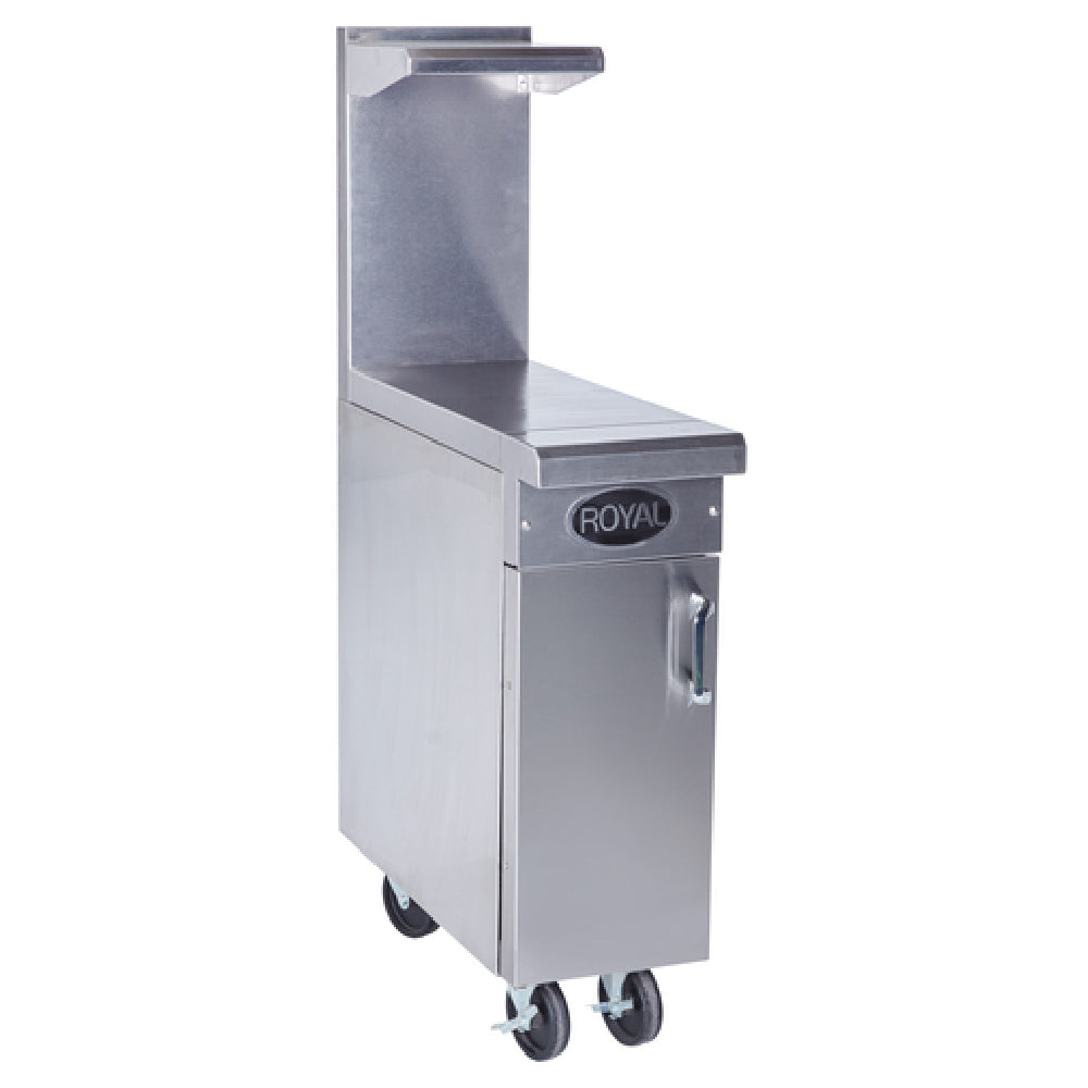 Royal Range Of California RR-18SPR Spreader Work Surface Range Match 18" Stainless Steel Front And Sides Including Backguard And High Shelf