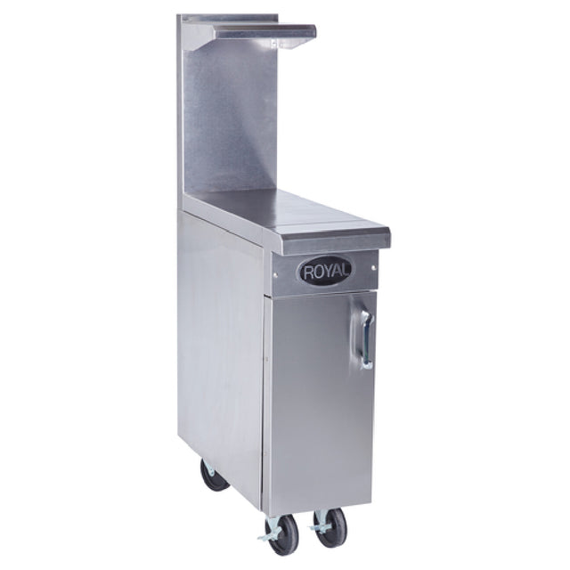Royal Range Of California RR-18SPR Spreader Work Surface Range Match 18" Stainless Steel Front And Sides Including Backguard And High Shelf