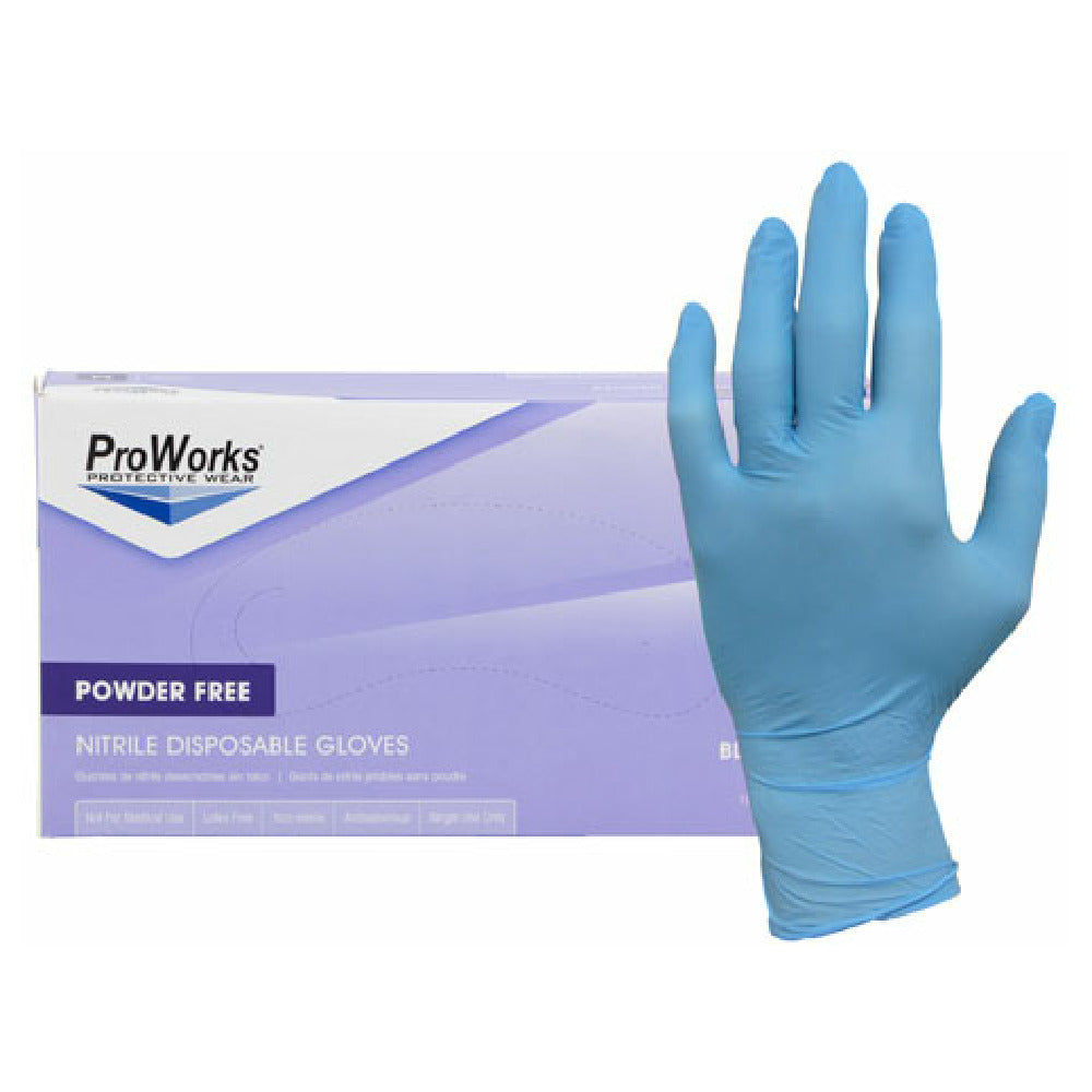 JMC Janitorial HOSPECO-GLN103FM - Nitrile Glove-Powder-Free, Medium, 3 Mil