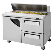 Turbo Air TST-48SD-D2-N Super Deluxe Sandwich/Salad Unit Two-section 12.0 Cu. Ft.