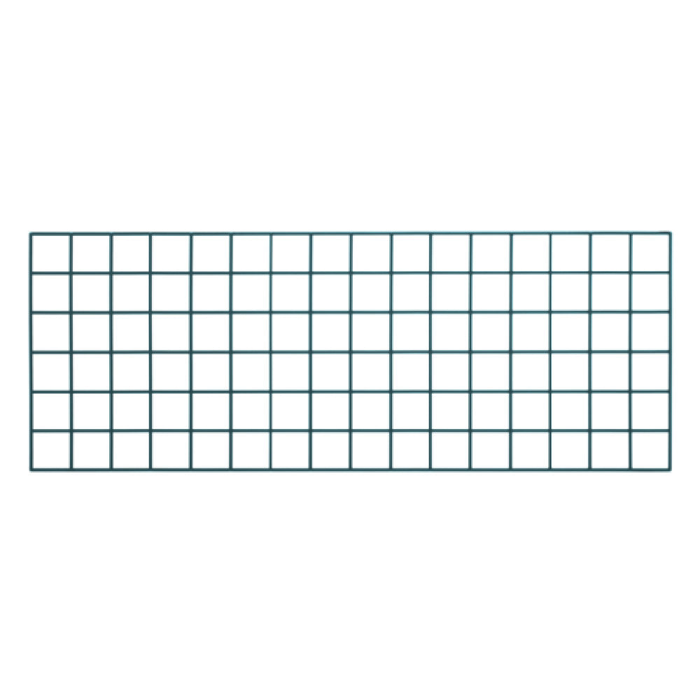 Quantum SG-1848P Store Grid Panel 48"W X 18"H Green Epoxy Antimicrobial Finish