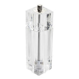 TableCraft Products 11832 - Salt & Pepper Mill Combo, 2.625"W X 2"D X 7.5"H, Acrylic