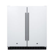Summit FFRF3075W Built-in Undercounter Refrigerator-Freezer Single Compressor