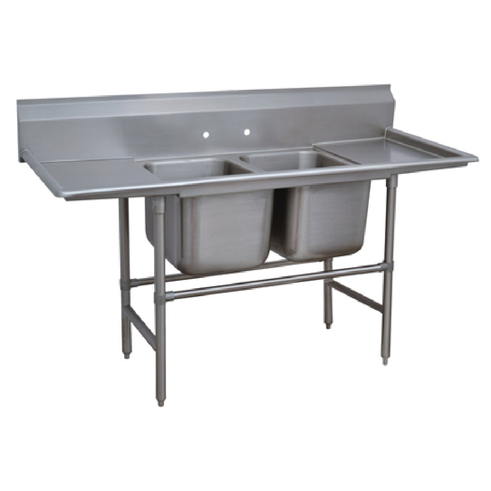 Advance Tabco 94-2-36-18RL Regaline Sink 2-compartment With Left & Right-hand Drainboards