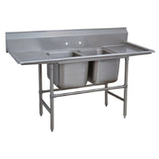 Advance Tabco 94-2-36-18RL Regaline Sink 2-compartment With Left & Right-hand Drainboards