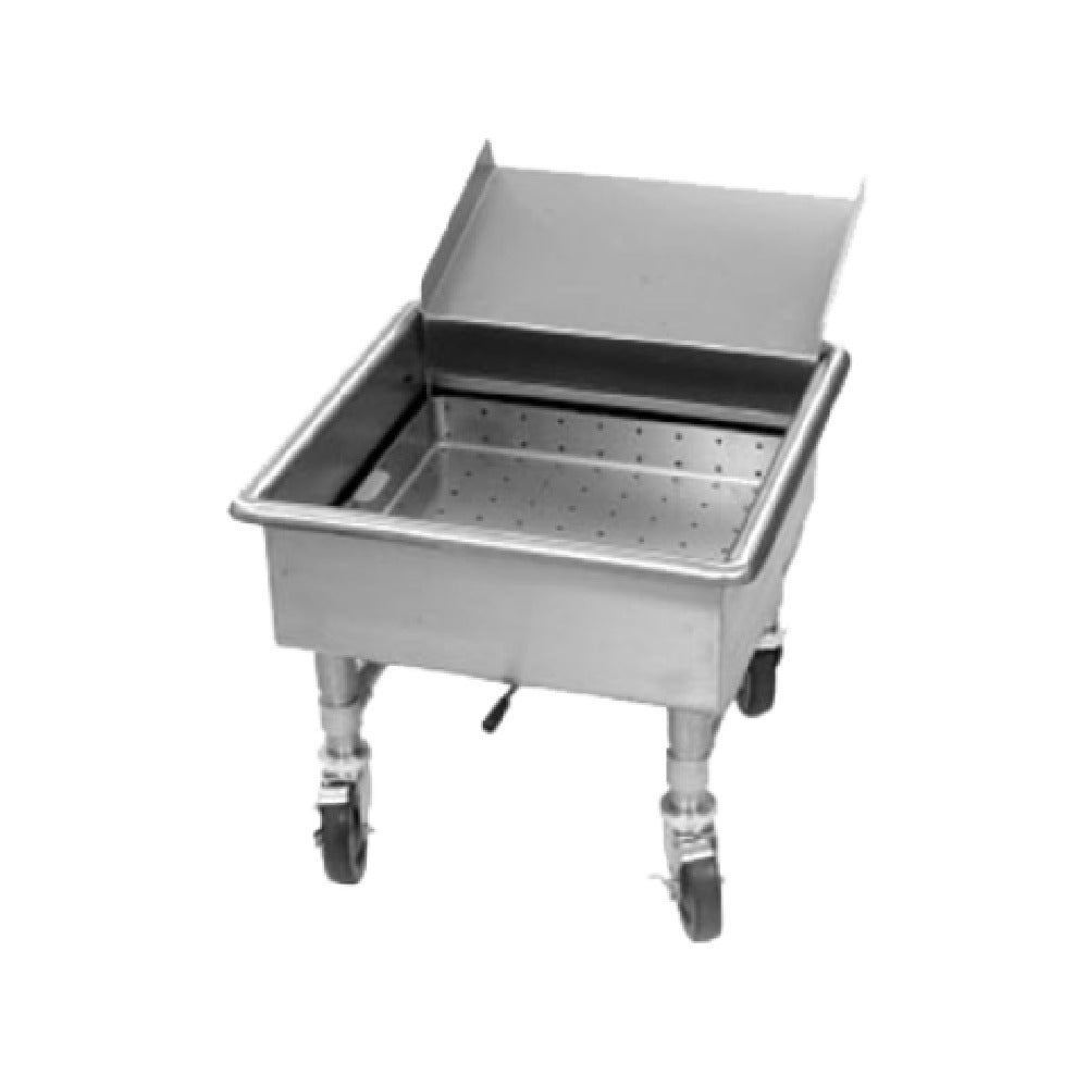 Eagle MSS2424SC-X Mobile Soak Sink 28"W X 28"D X 20"H 14/304 Stainless Steel Construction