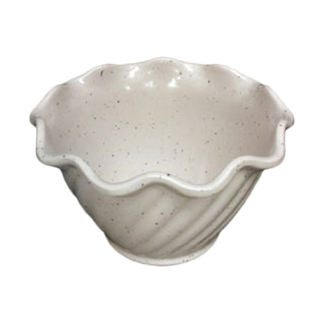 Thunder Group AD313WS Dessert Dish 5 Oz. Scalloped Edge