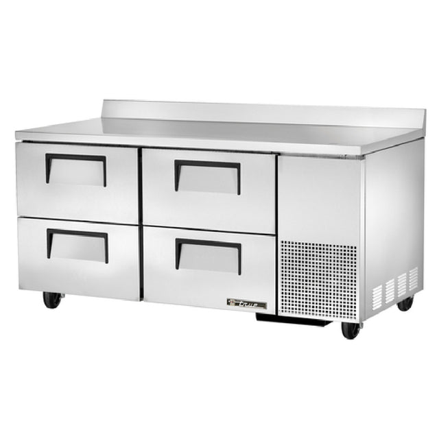 True Refrigeration TWT-67D-4-HC Deep Work Top Refrigerator Two-section