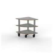 Steelite MGCMLX04GSXH - Modular Classic Corner Unit Grey Slate Stainless Steel Heavy Duty Casters