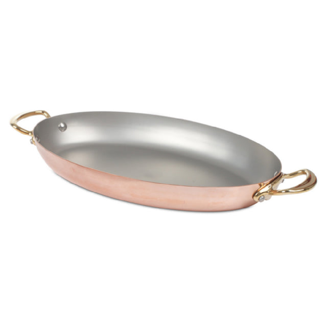 JB Prince R268 35 Mauviel Copper Au Gratin Dish 14" Dia. (30cm) Round