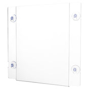 Alpine Industries ADI639-8555-WSH-2 Window Sign Holder With Suction Cups 5''x 8''
