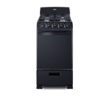Summit RG201B Gas Range 20" W 2.3 Cu.ft. Oven Capacity