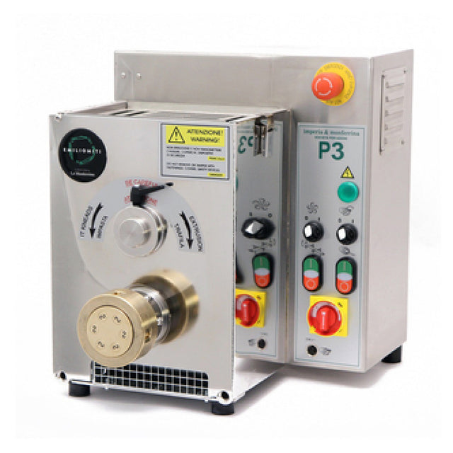Alfa P3 Pasta Extruder And Mixer Countertop Produces 6-1/2 Lbs. Per Batch