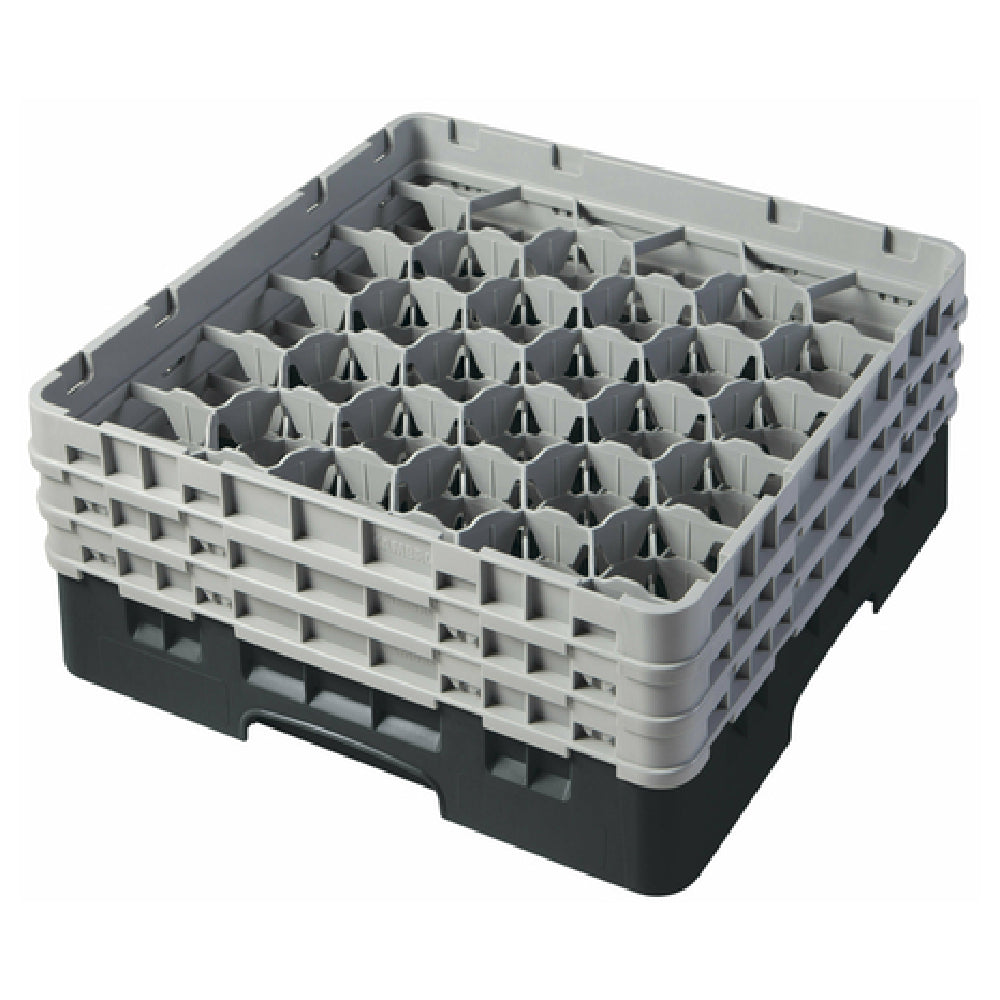 Cambro 30S638110 Camrack® Glass Rack With (3) Soft Gray Extenders Full Size