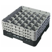 Cambro 30S638110 Camrack® Glass Rack With (3) Soft Gray Extenders Full Size