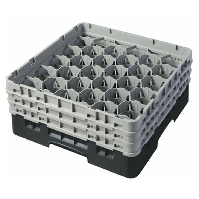 Cambro 30S638110 Camrack® Glass Rack With (3) Soft Gray Extenders Full Size