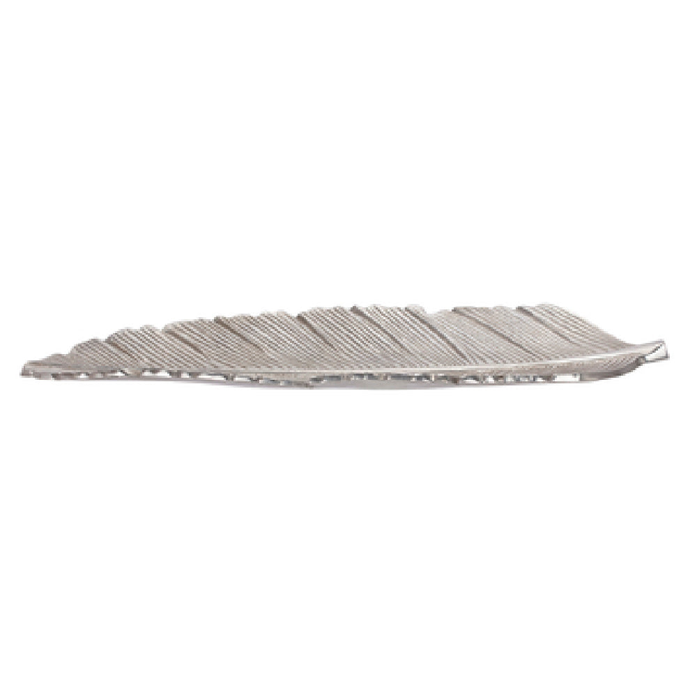 Bon Chef 80151TEAL Platter 22" X 8-5/16" X 1-1/4"H Banana Leaf Shaped