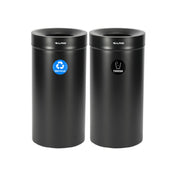 Alpine Industries ALP475-27-BLK-R-T Recycling Can And Trash Receptacle 27 Gallon