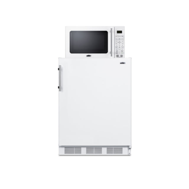 Summit MRF661WA - Microwave/refrigerator-freezer Combination With Allocator, 24" Wide