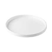CAC China XHDS-9-W Hudson Plate 9-7/8"dia. X 1-1/8"H Round