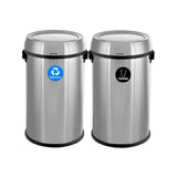 Alpine Industries ALP470-65L-1-R-T Recycling Receptacle And Trash Compost 17 Gallon (65 Liter) Each