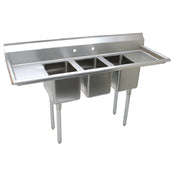 Advance Tabco K7-CS-21-EC-X Special Value Convenience Store Sink 3-compartment