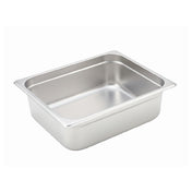 Winco SPJH-204 Steam Table Pan 1/2 Size 10-3/8" X 12-3/4" X 4" Deep