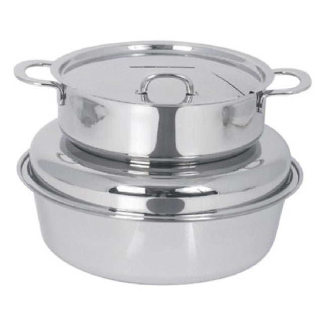 Spring USA 2375-6/6H Induction Buffet Server Hot Cereal/Soup Station 6 Qt. 11-7/8" Dia. X 12"H