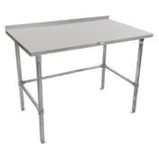 John Boos ST6R1.5-24144GBK Work Table 144"W X 24"D 16/300 Stainless Steel Top With 1-1/2"H Rear Up-turn