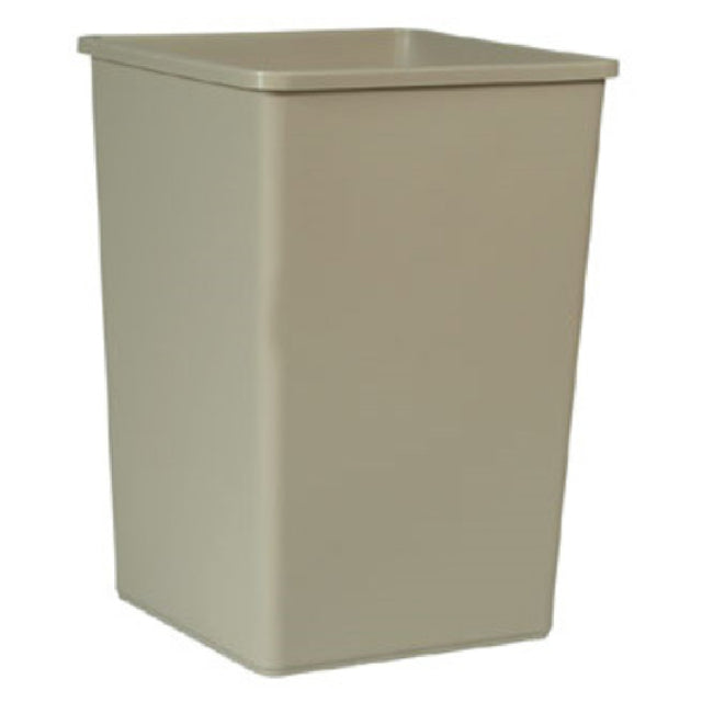 Rubbermaid FG395800BEIG Untouchable® Container 35 Gallon 19-1/2" Square X 27-5/8"H