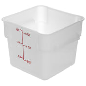 Carlisle 11962PE02 Carlisle Squares Food Storage Container 6 Qt. 8-3/4" X 7-3/10"H
