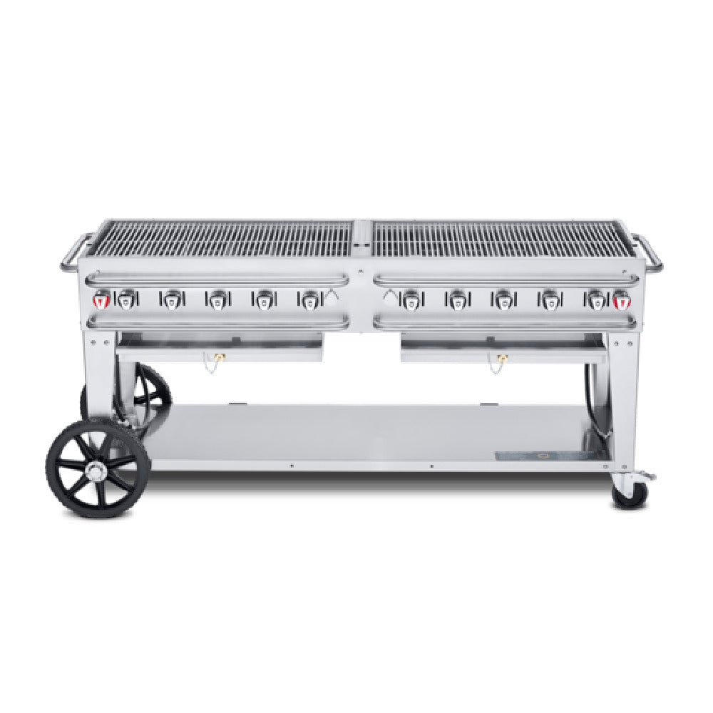 Crown Verity CV-RCB-72-SI-50/100 Pro Series Grill LP Gas 81"L X 28"D